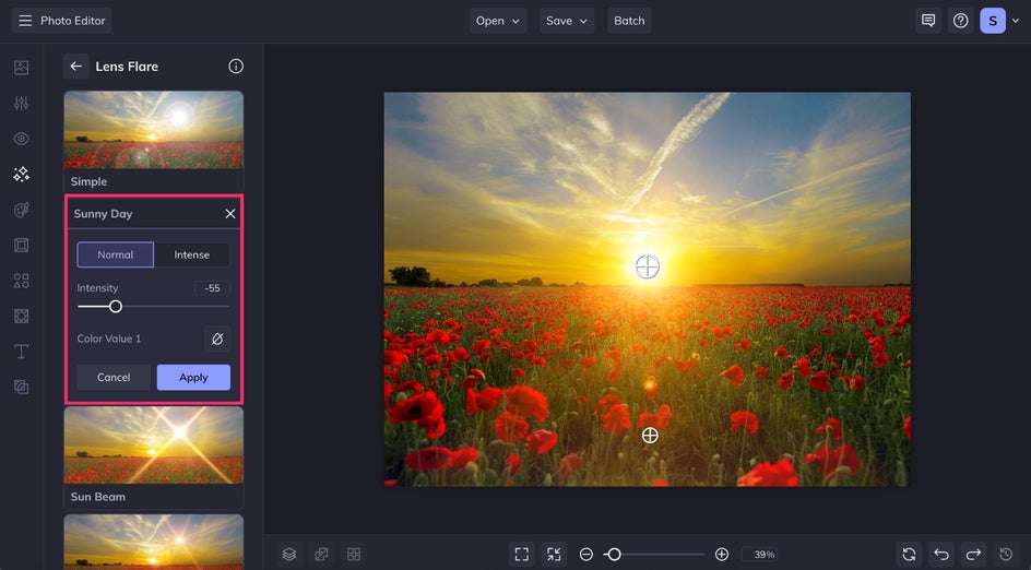 adjust-lens-flare